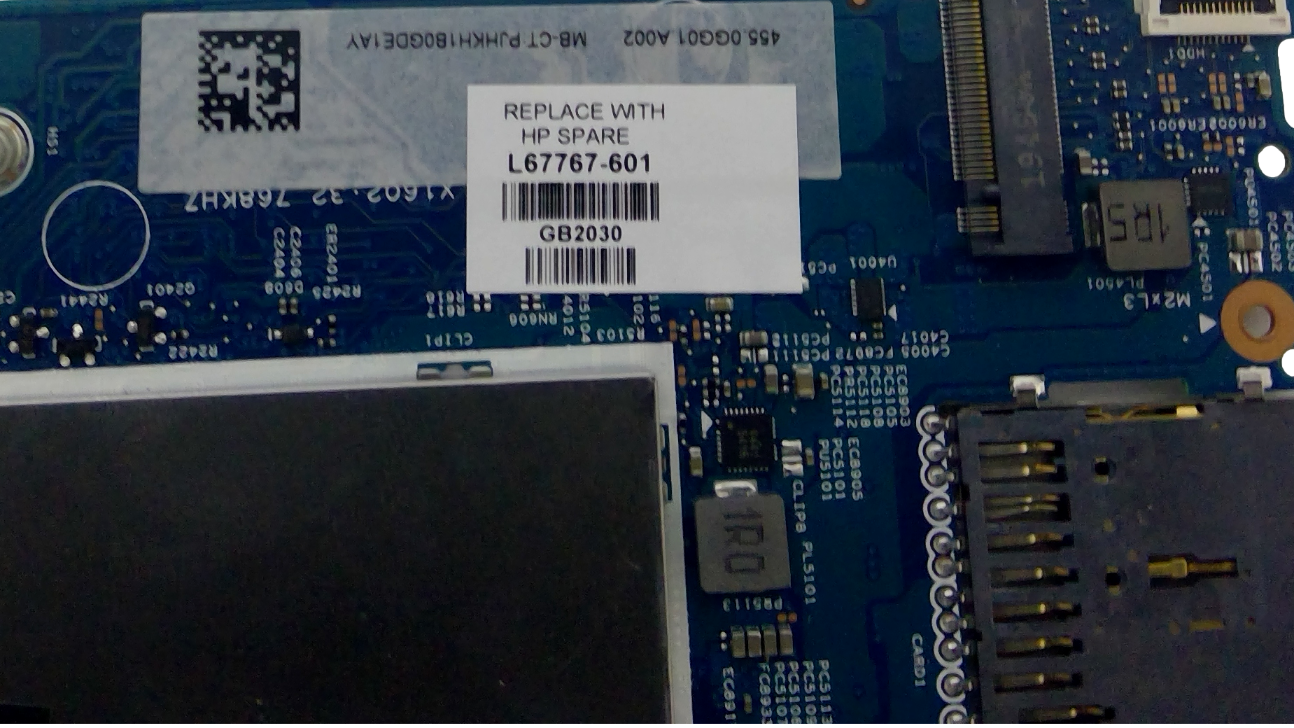 HP Pavilion x360 14" 14m-dh1003dx Intel i5-10210U 1.6GHz Motherboard L67767-601