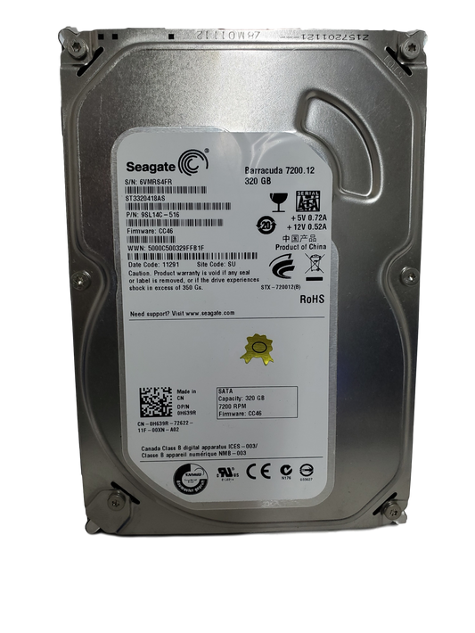 Seagate Barracuda ST3320418AS 320GB 3.5" SATA II Hard Drive