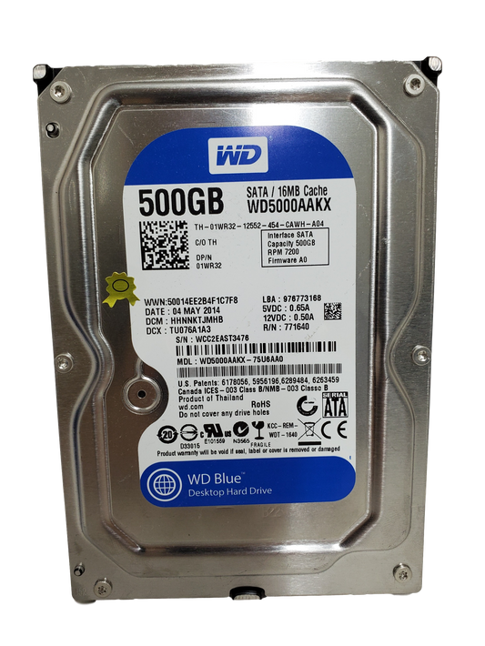 Western Digital WD500AAKX Caviar Blue 500GB 3.5 Hard Drive