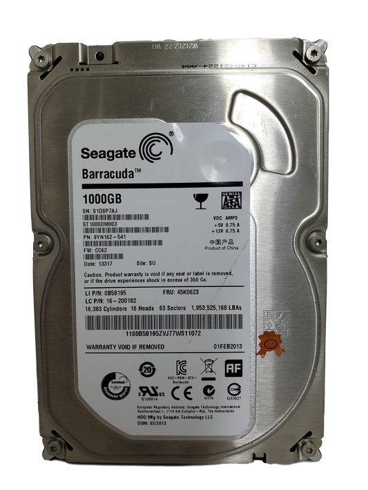 Seagate Barracuda ST1000DM003 1TB Hard Drive