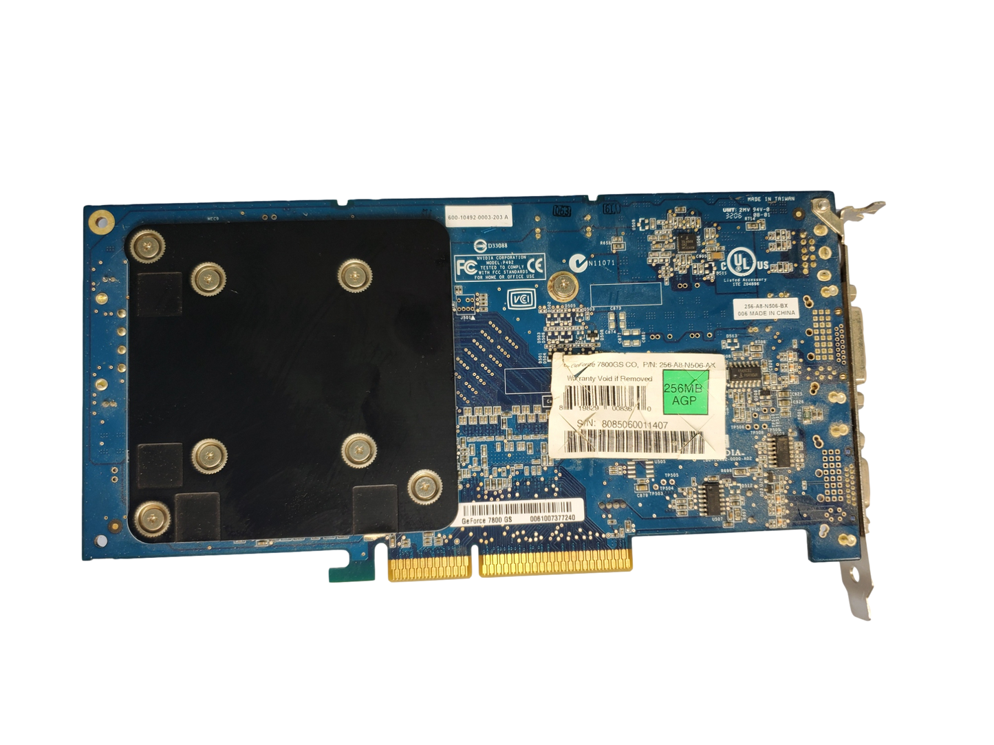 eVGA Nvidia e-GeForce 7800 GS 256MB AGP Video Card