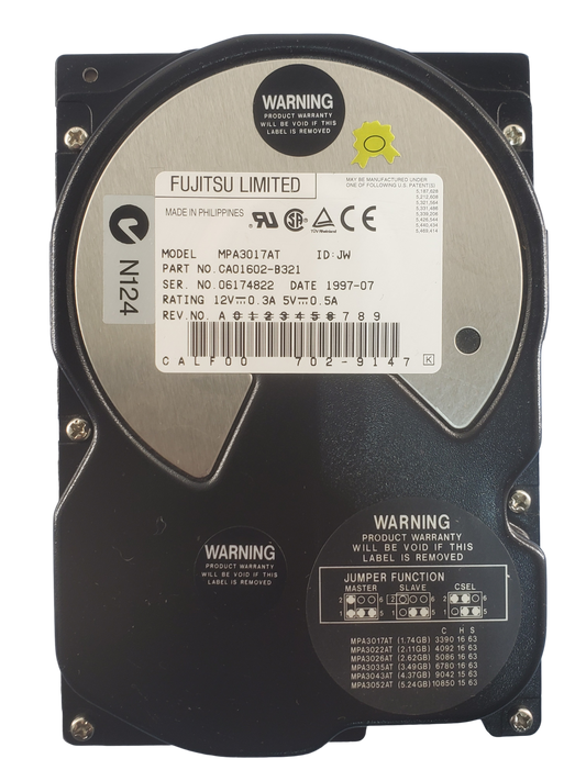 Fujitsu MPA3017AT 1GB ATA 3.5" Hard Drive