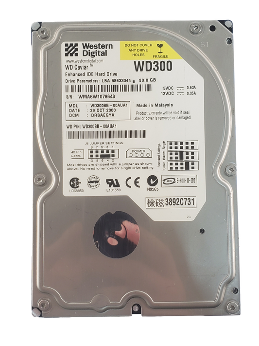 Western Digital WD300BB 300GB IDE Hard Drive