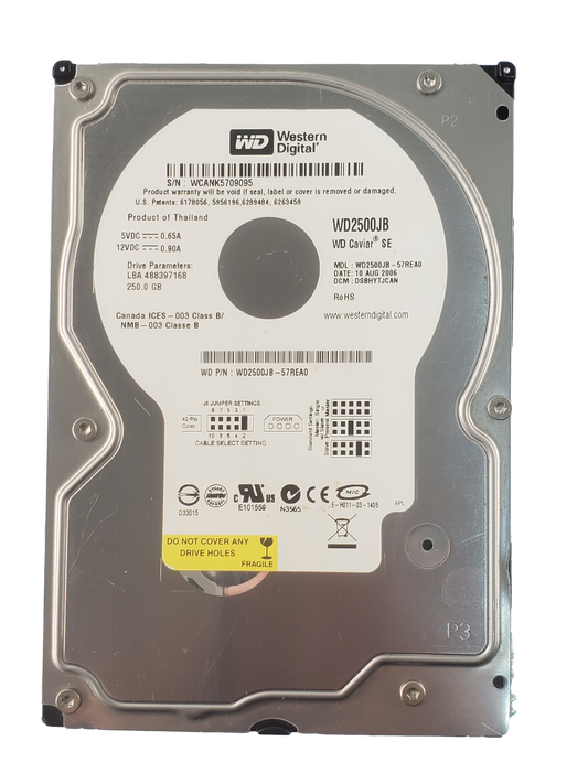 Western Digital WD250JB 250GB IDE Hard Drive