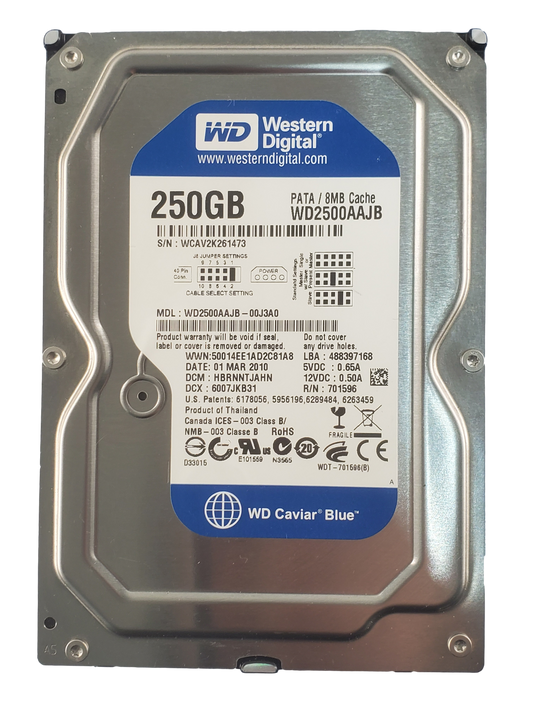 Western Digital WD250AAJB 250GB IDE Hard Drive