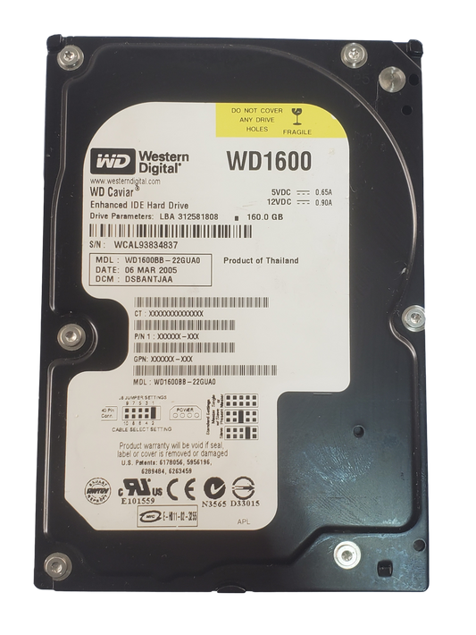 Western Digital WD1600BB 160GB IDE Hard Drive