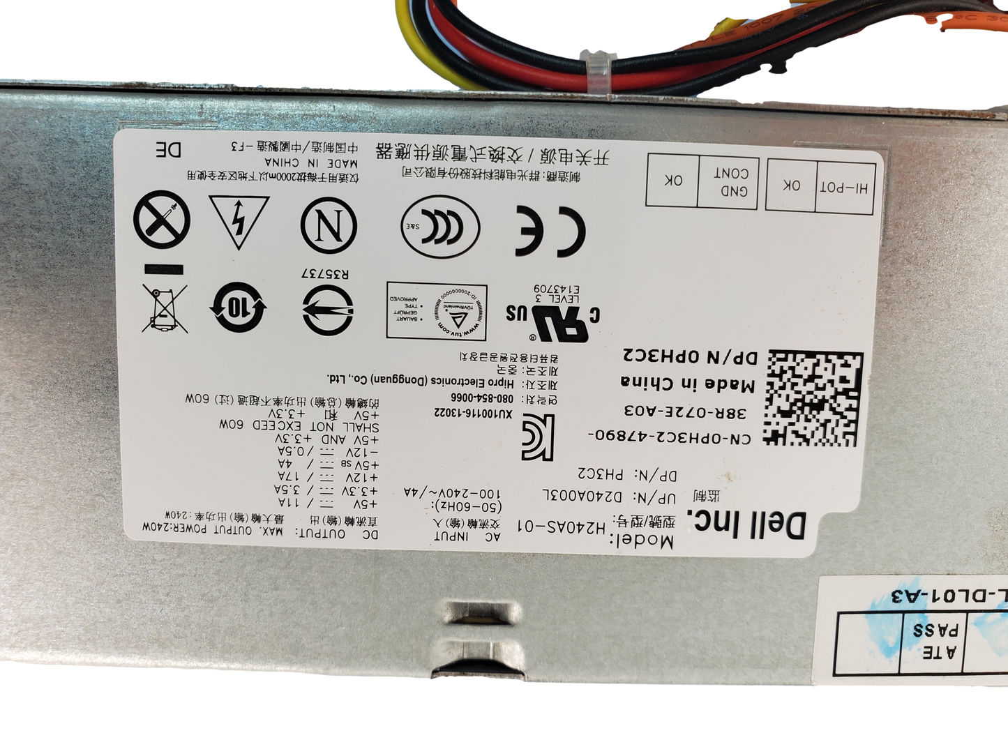 DELL OPTIPLEX H240AS-01 SFF POWER SUPPLY