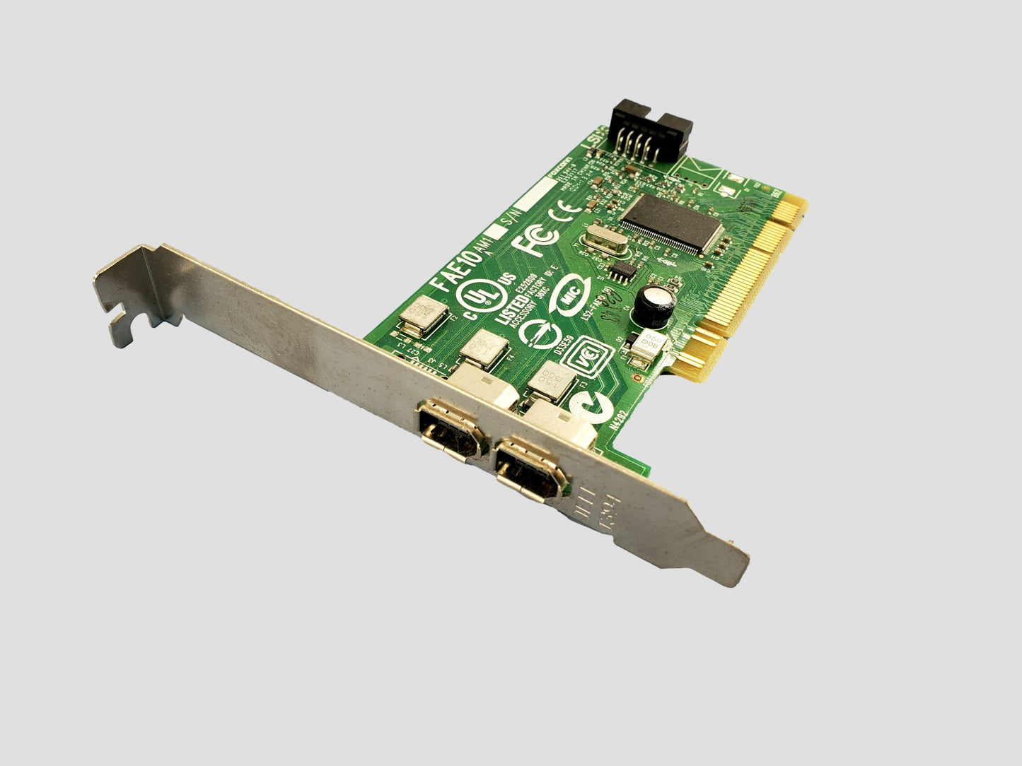 Dell 2 Port IEEE-1394 PCI Express 2.0 x16 FireWire Controller Card H924H J886H