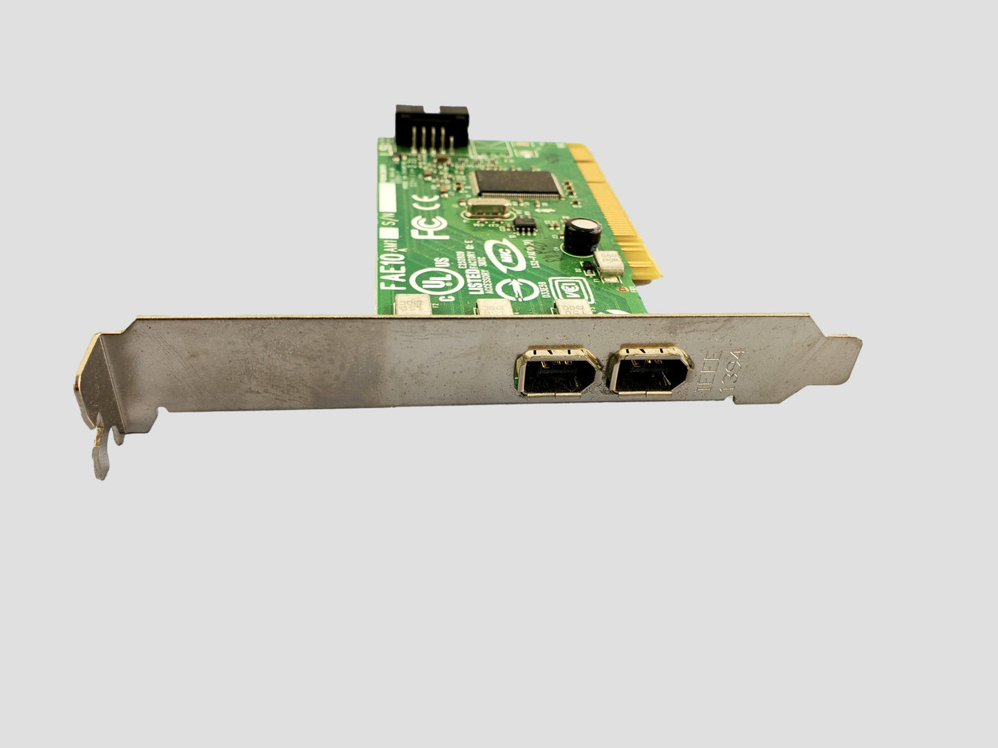 Dell 2 Port IEEE-1394 PCI Express 2.0 x16 FireWire Controller Card H924H J886H