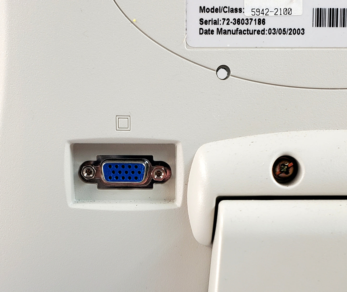 NCR POS 5942-2100 12" LCD Monitor Customer Display