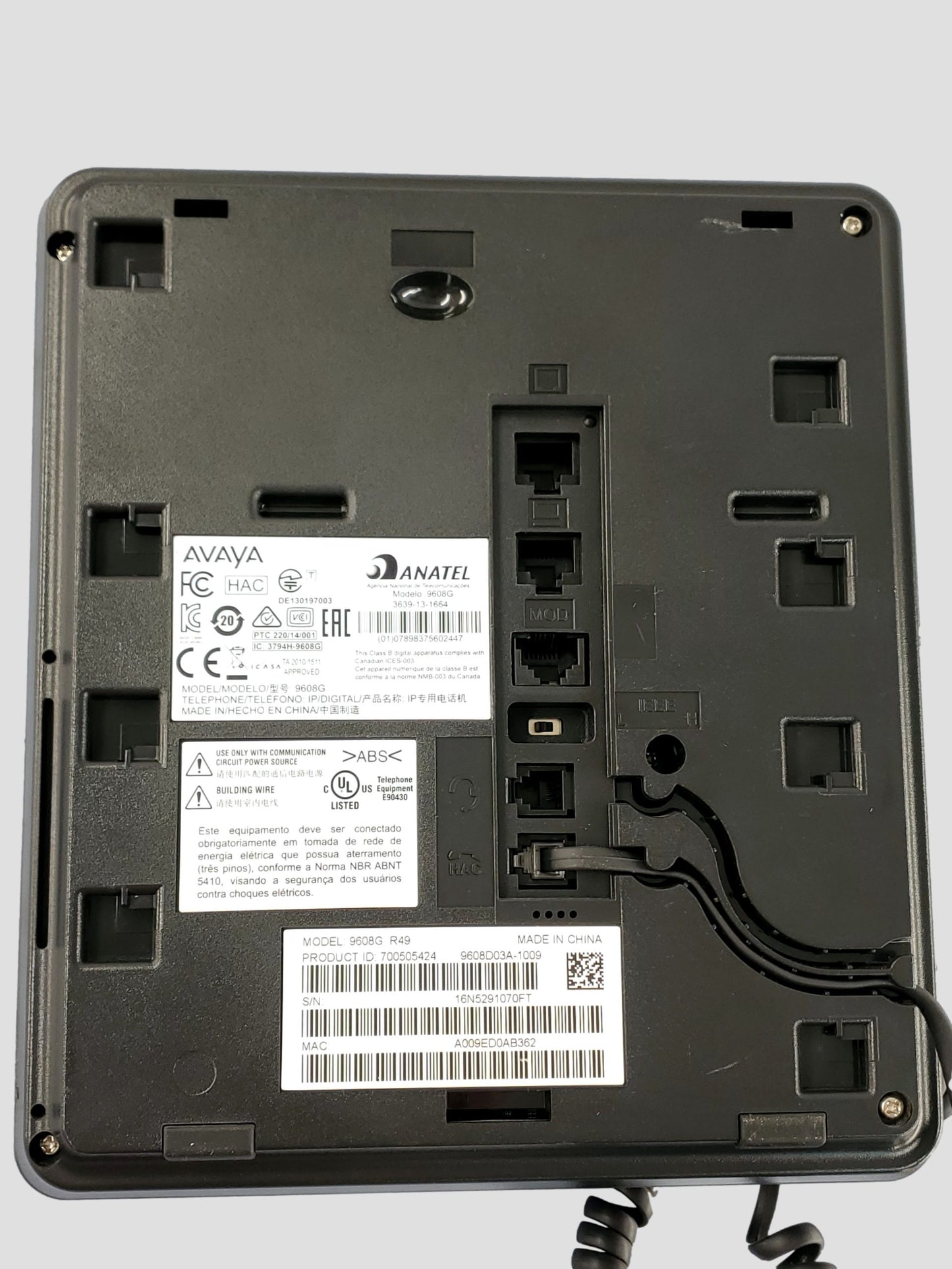 Avaya 9608G IP Deskphone PoE 700505424