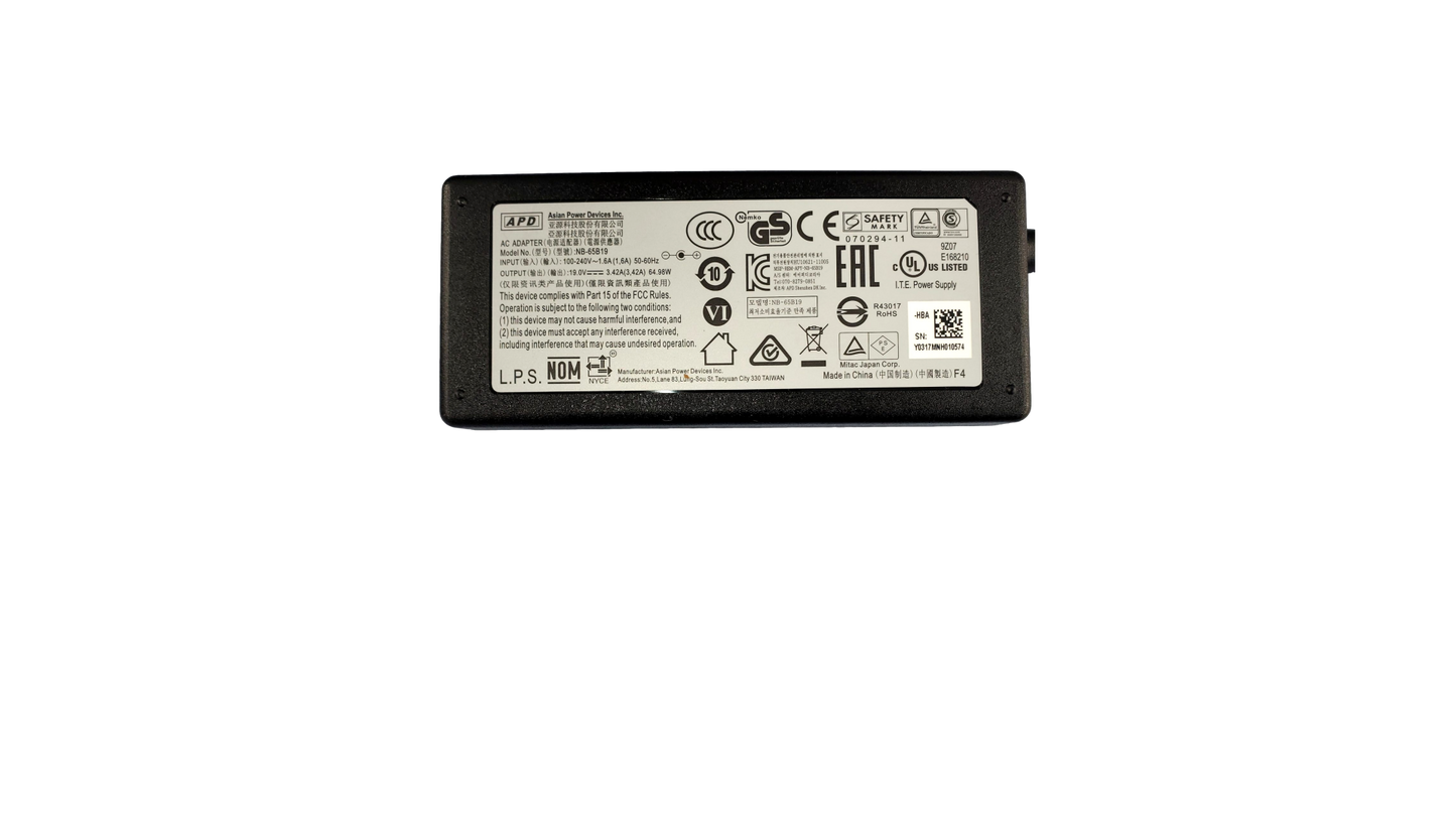 Lot of 5 APD NB-65B19 19V 3.42A 65W AC Adapter