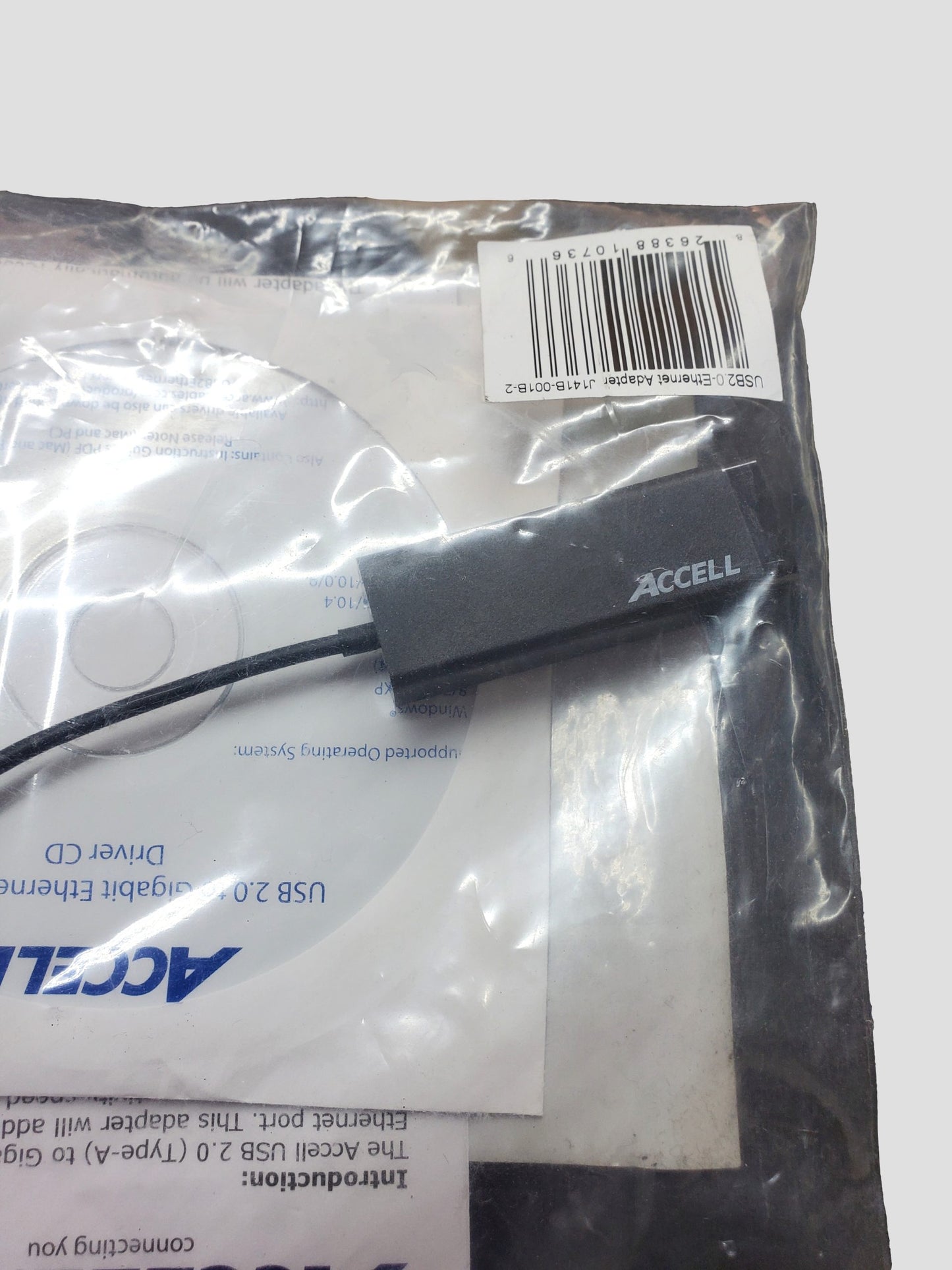 NEW Accell J141B-001B-2 USB 2.0 (a) to Gigabit Ethernet Adapter, Black