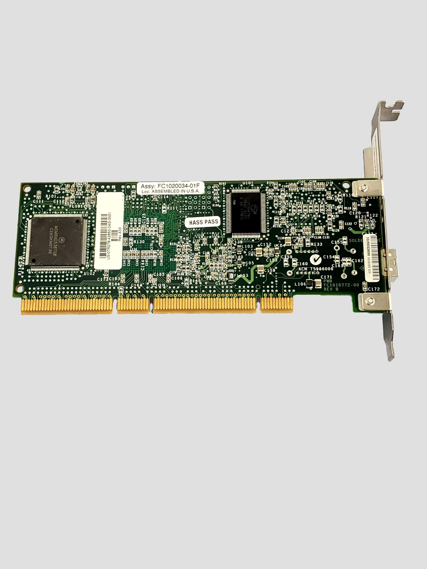 EMULEX PCI-X Fibre Channel Host Bus Adapter Card FC1010472-01D
