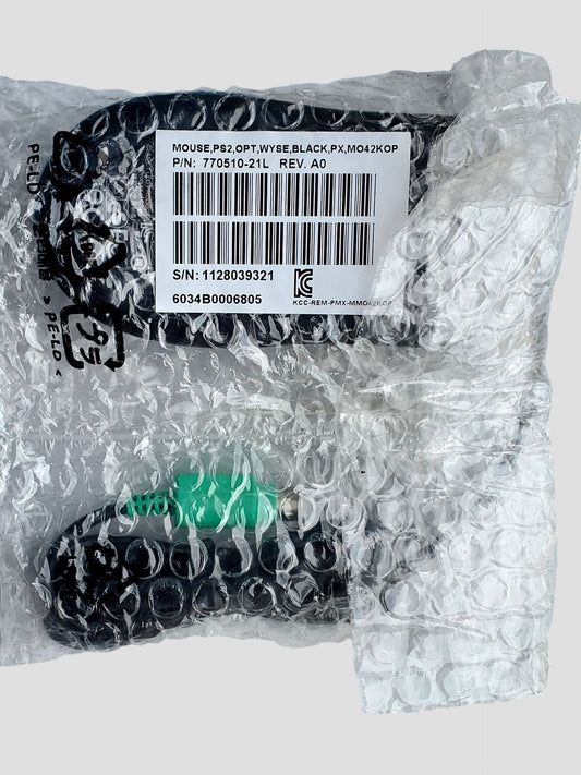 NEW Wyse MO42KOP PS/2 Black Scroll Optical Mouse 770510-21L