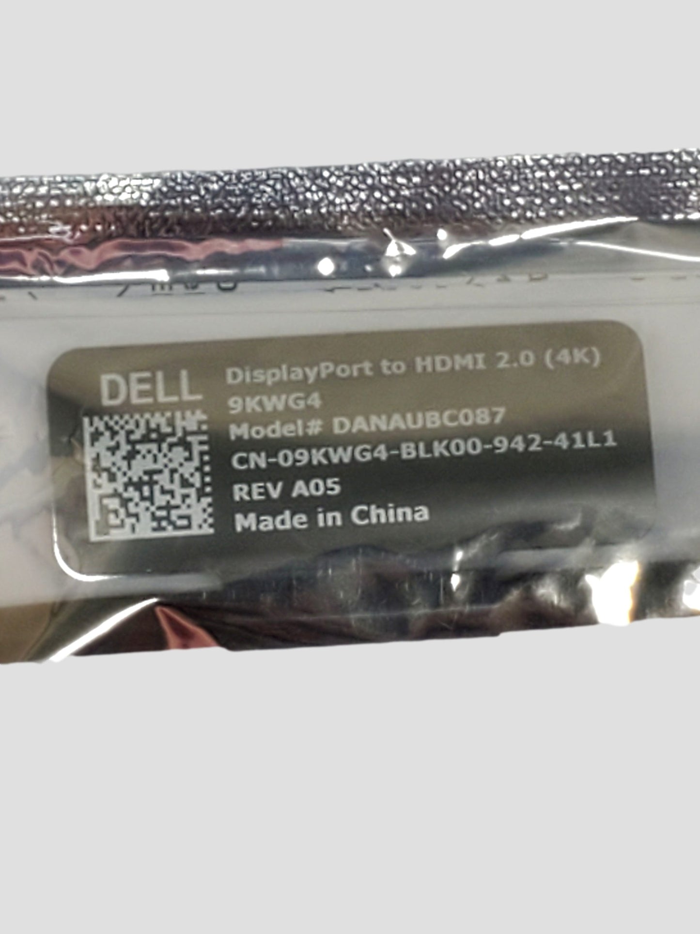 NEW Dell DANAUBC087 Adapter DisplayPort to HDMI 2.0 (4K) Cable 09KWG4