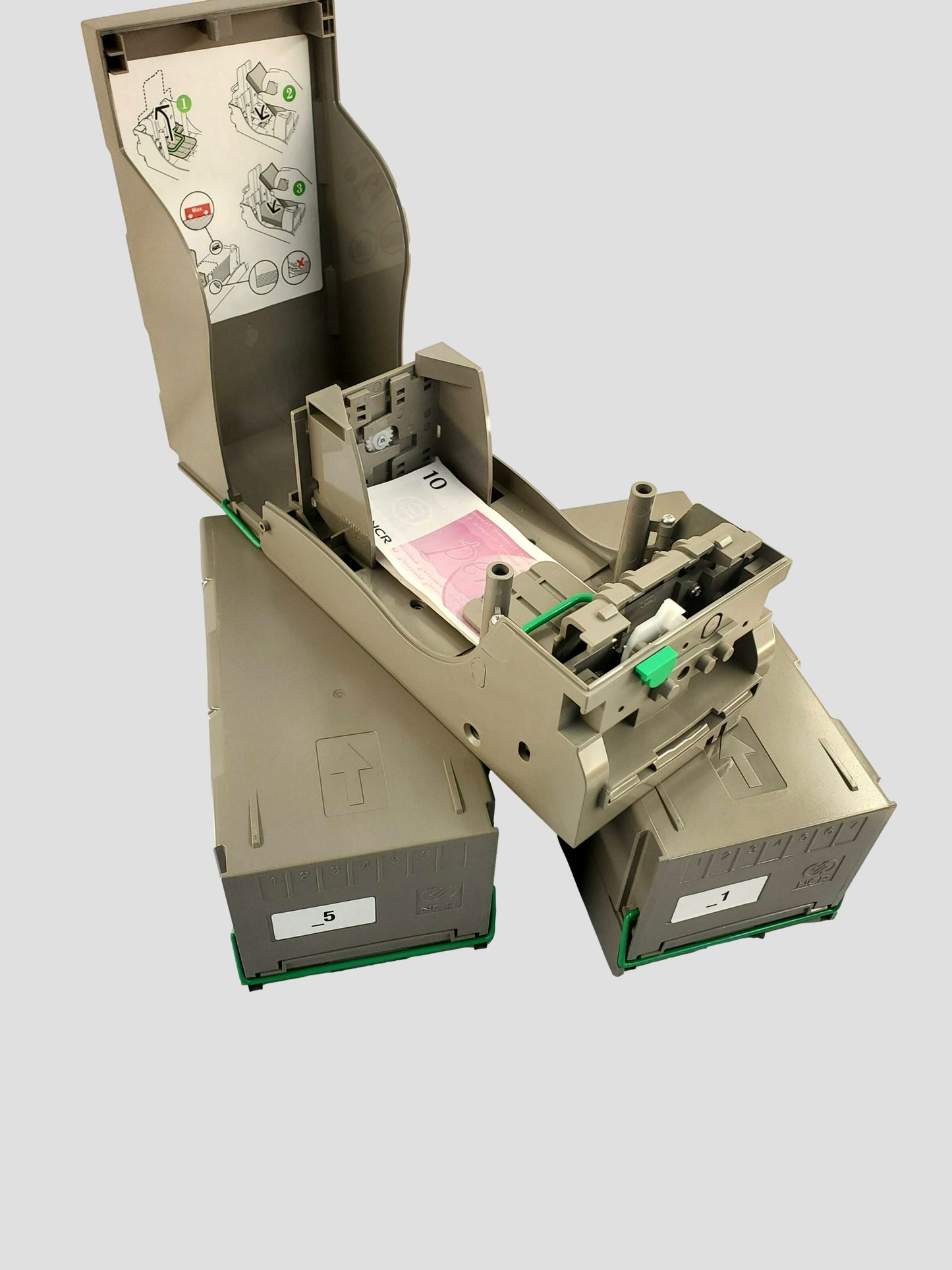 ESP Currency Dispenser 445-0749513 for NCR 7350 SelfServ Checkout w Cash Container 1, 5, 10 Gen4