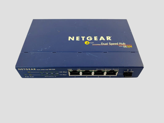 NETGEAR 4-Port Dual Speed Hub 10/100 Mbps (DS104)
