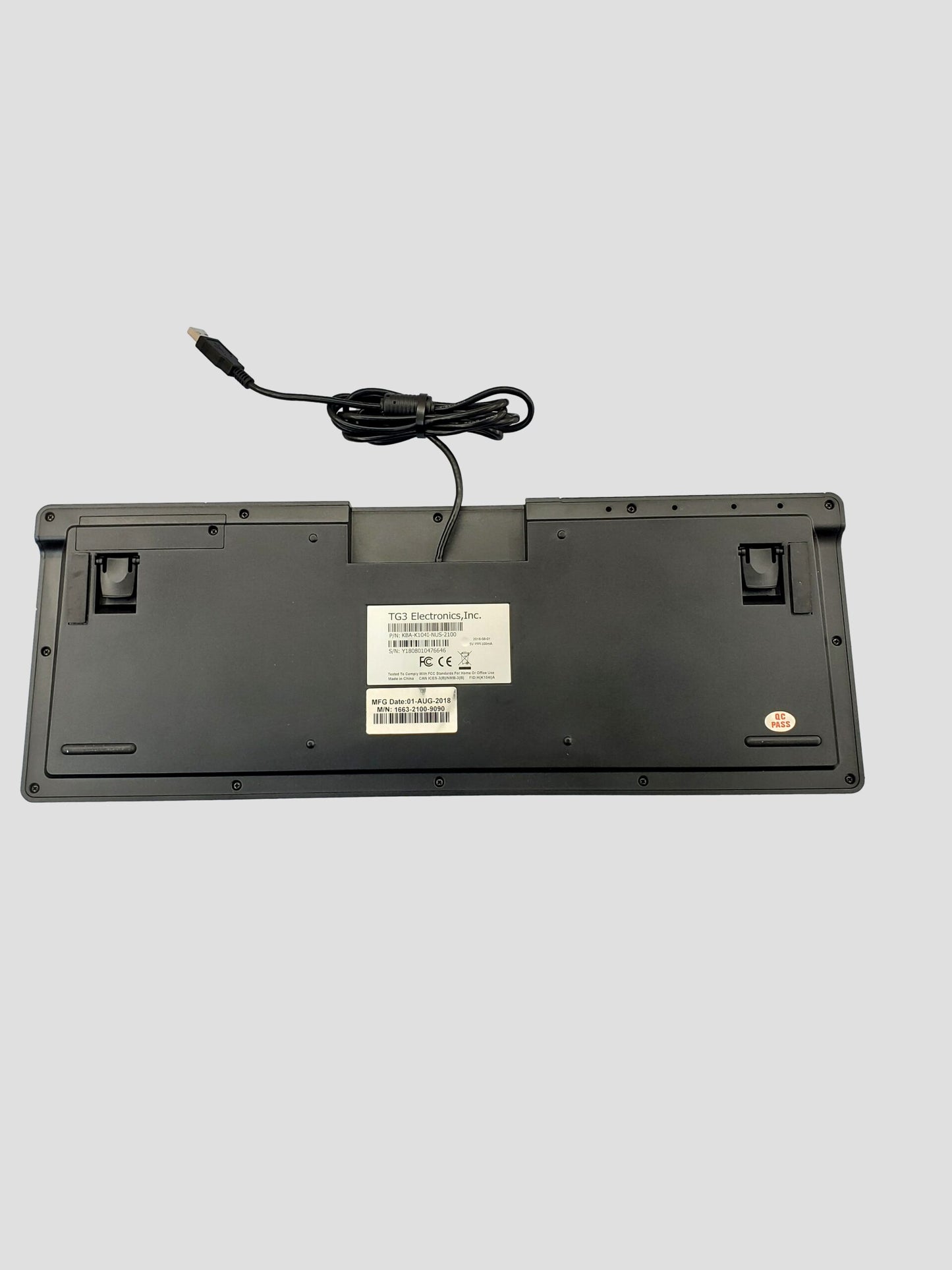 TG3 ELECTRONICS USB FULL SIZE USA KEYBOARD - KBA-K104I-NUS