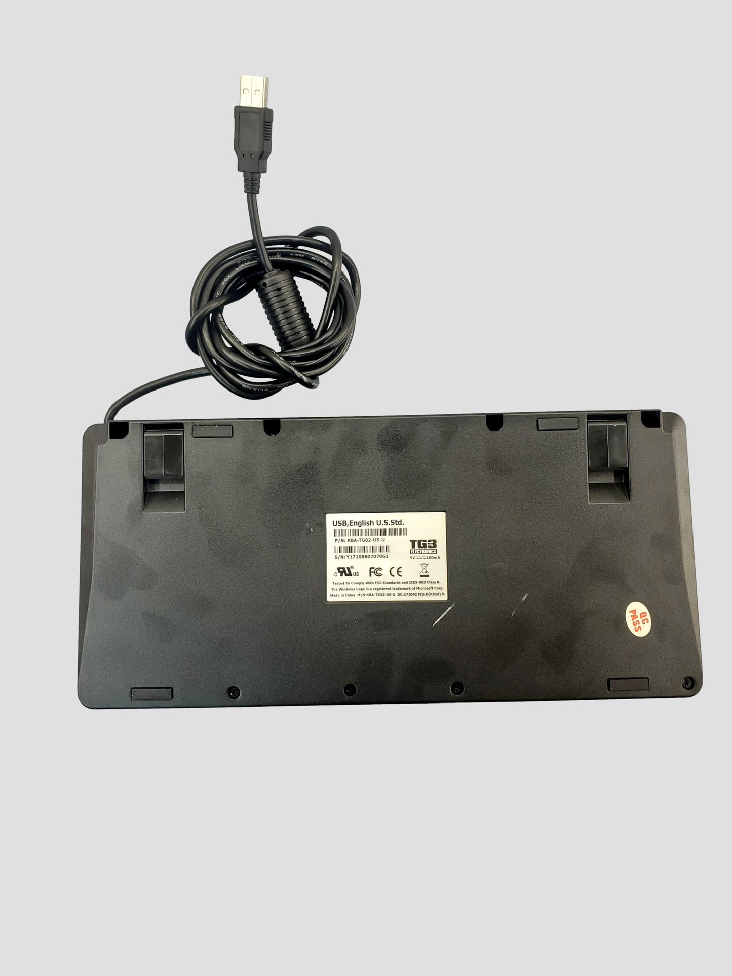TG3 Electronics USB Keyboard KBA-TG82-US-U