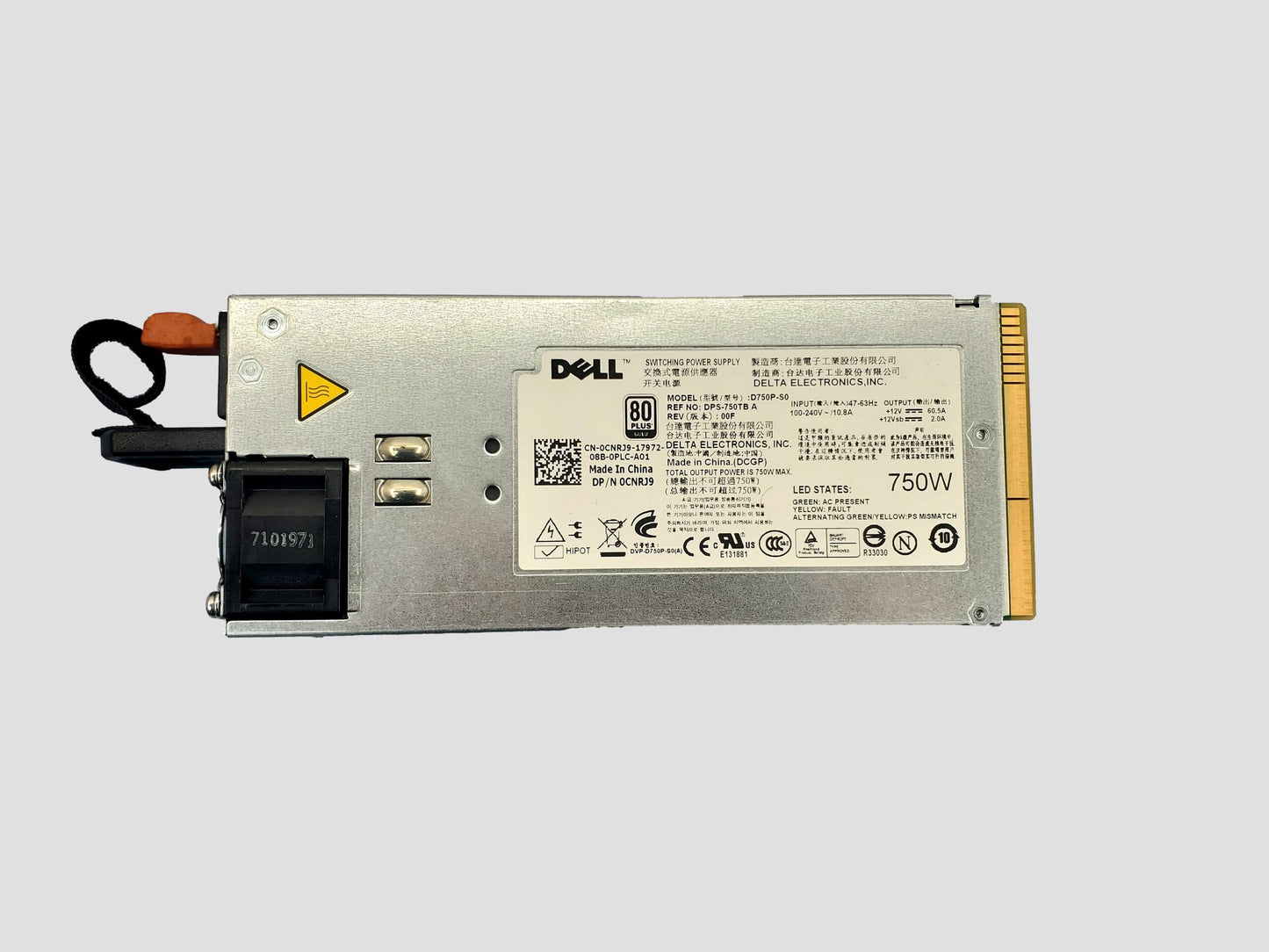 Dell PowerEdge R510 750W 80 Plus Gold D750P-S0 CNRJ9 Power Supply