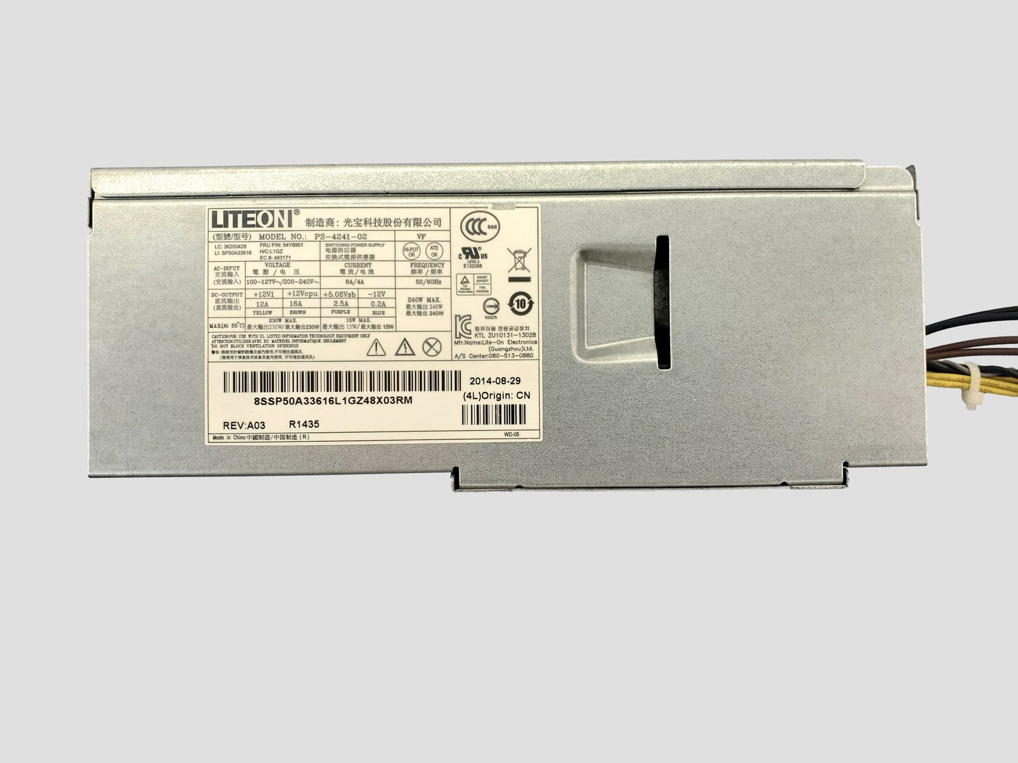 Liteon PS-4241-02 240W Power Supply Unit 54Y8901