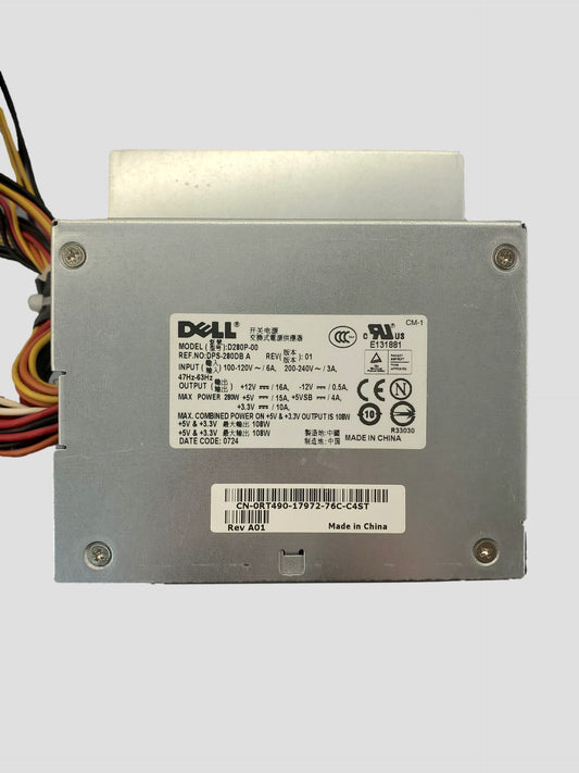 Dell Optiplex 745 740 755 360 Power Supply RT490 D280P-00 280W