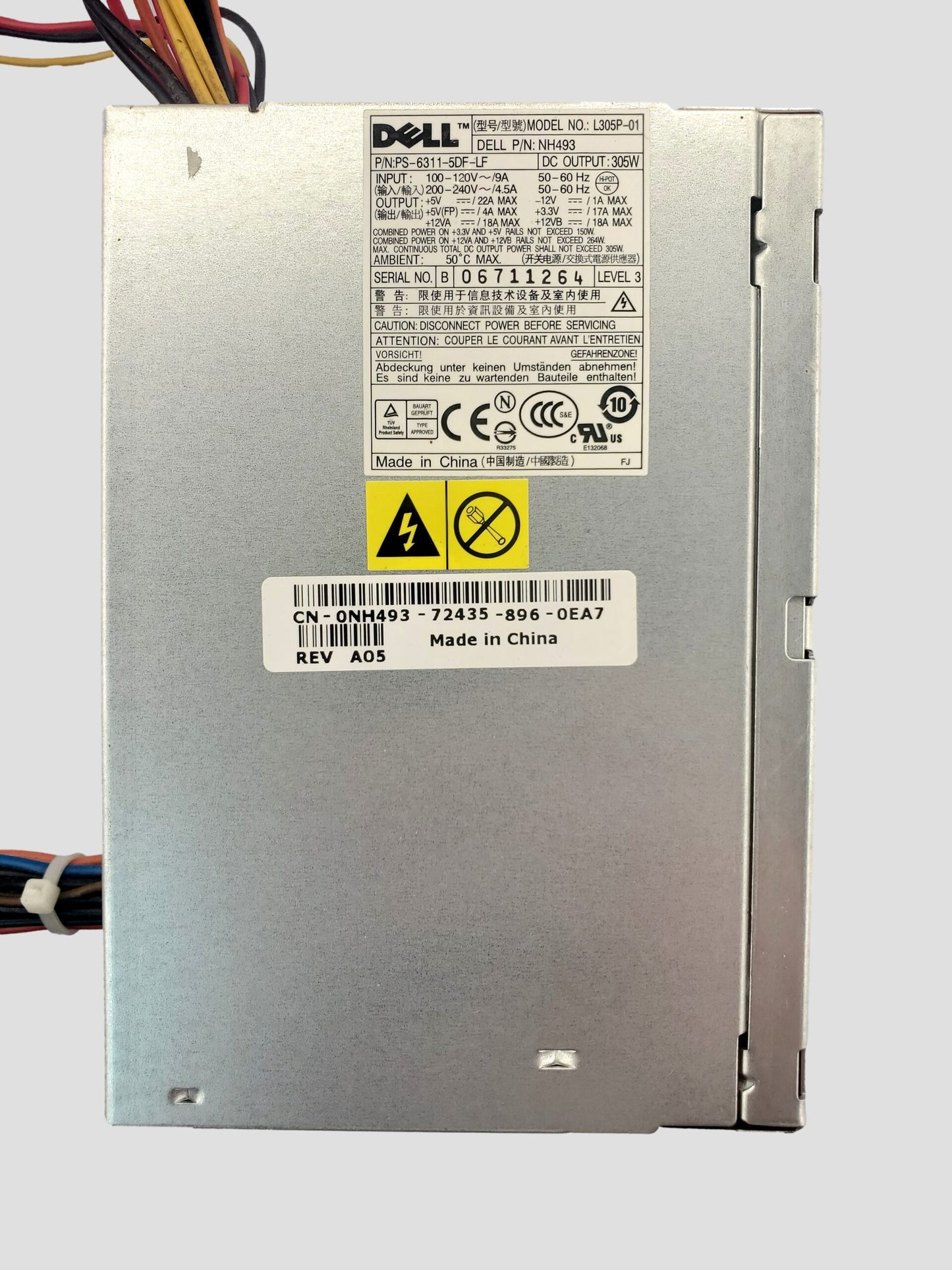 Dell Optiplex 760 780 Power Supply L305P-01 PS-6311-5DF-LF NH493 305W