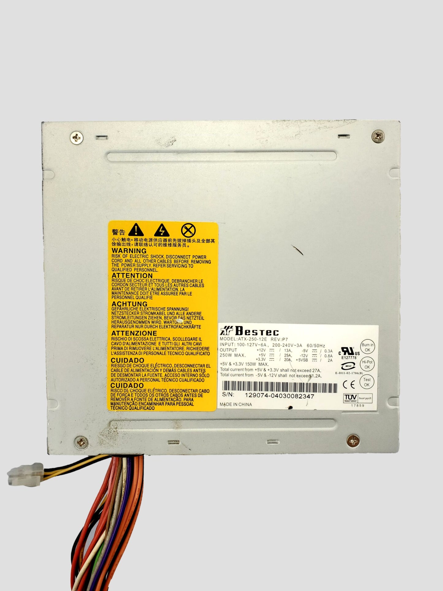 Bestec Power Supply ATX250-12E 150W