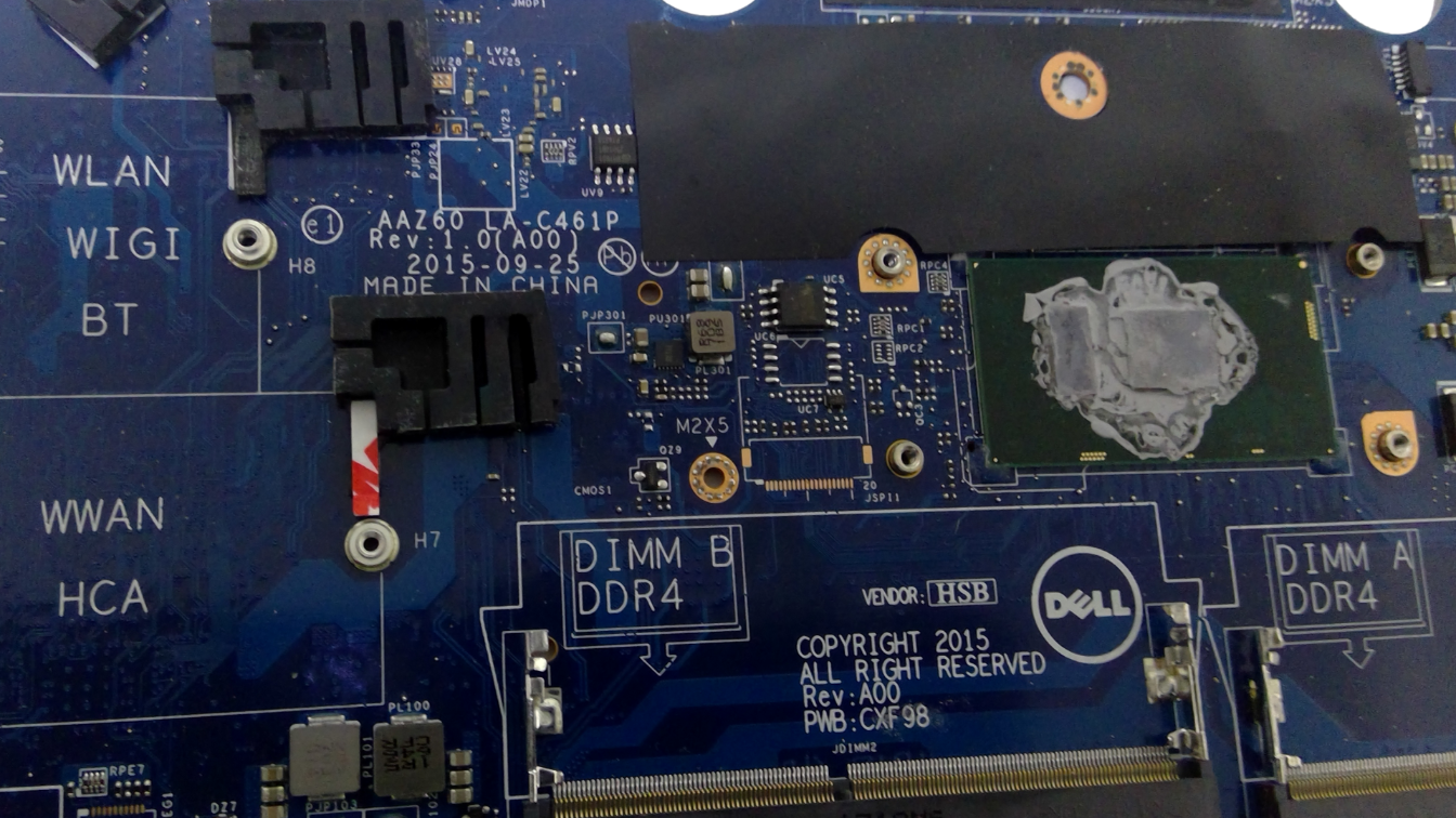 Dell Latitude 14" E7470 Intel i5-6300U 2.6GHz Motherboard LA-C461P DGYY5 CXF98