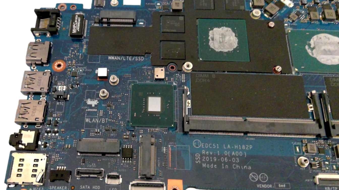 DELL 3541 EDC51 LA-H182P CN-0DTNGJ Mainboard W SRFCN I7-9850H CPU N19M-Q3-A1
