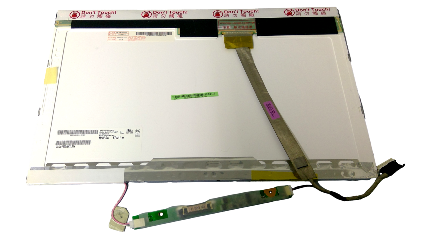 AU Optronics B154EW08 V.1 H/W:0A F/W:1 LCD 15.4" Panel Screen w/ cable and invertor
