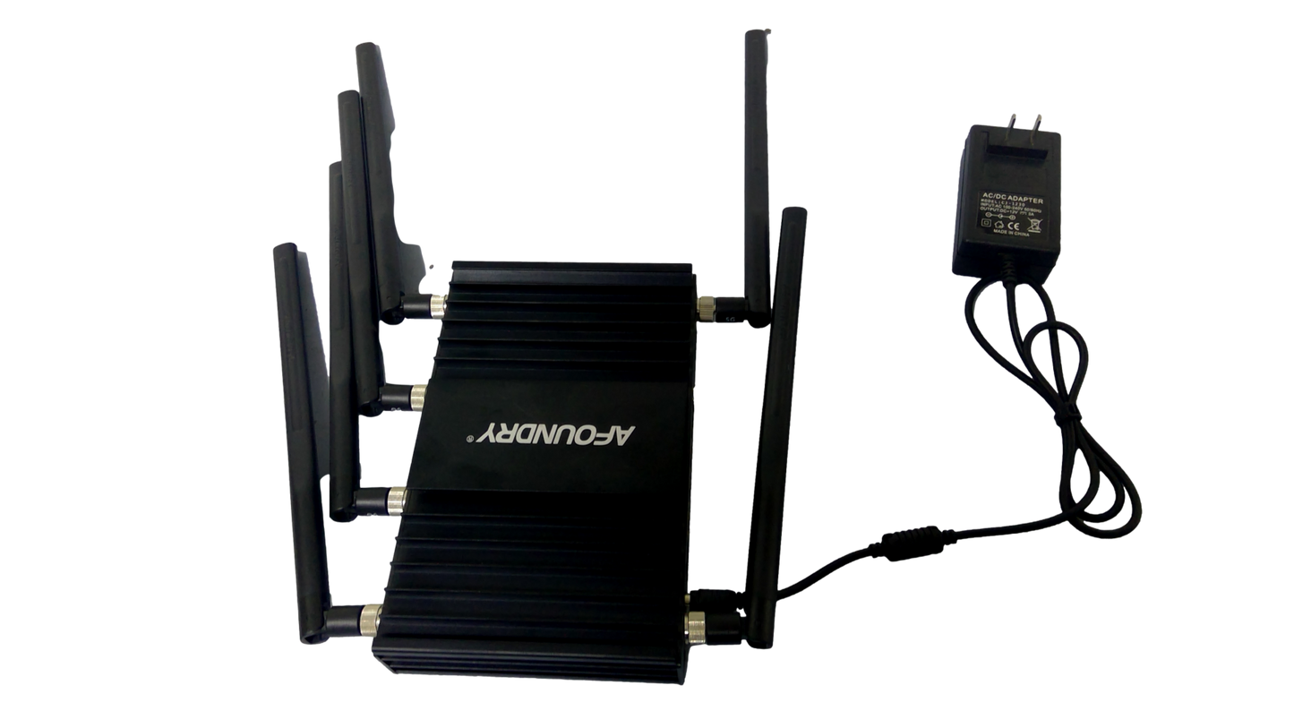 AFOUNDRY Dual Band Wireless AC Gigabit Router,6 External Antennas,Three Processors,Metal Computer WiFi N Router