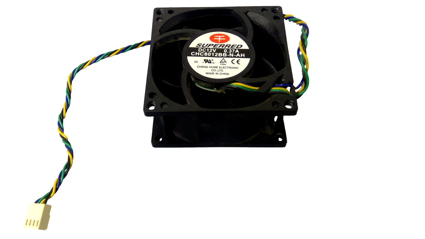 SUPERRED CHC8012BB-N-AH 12V 0.37A 4 Wires 4 Pins Case Fan 8CM Server Cooler