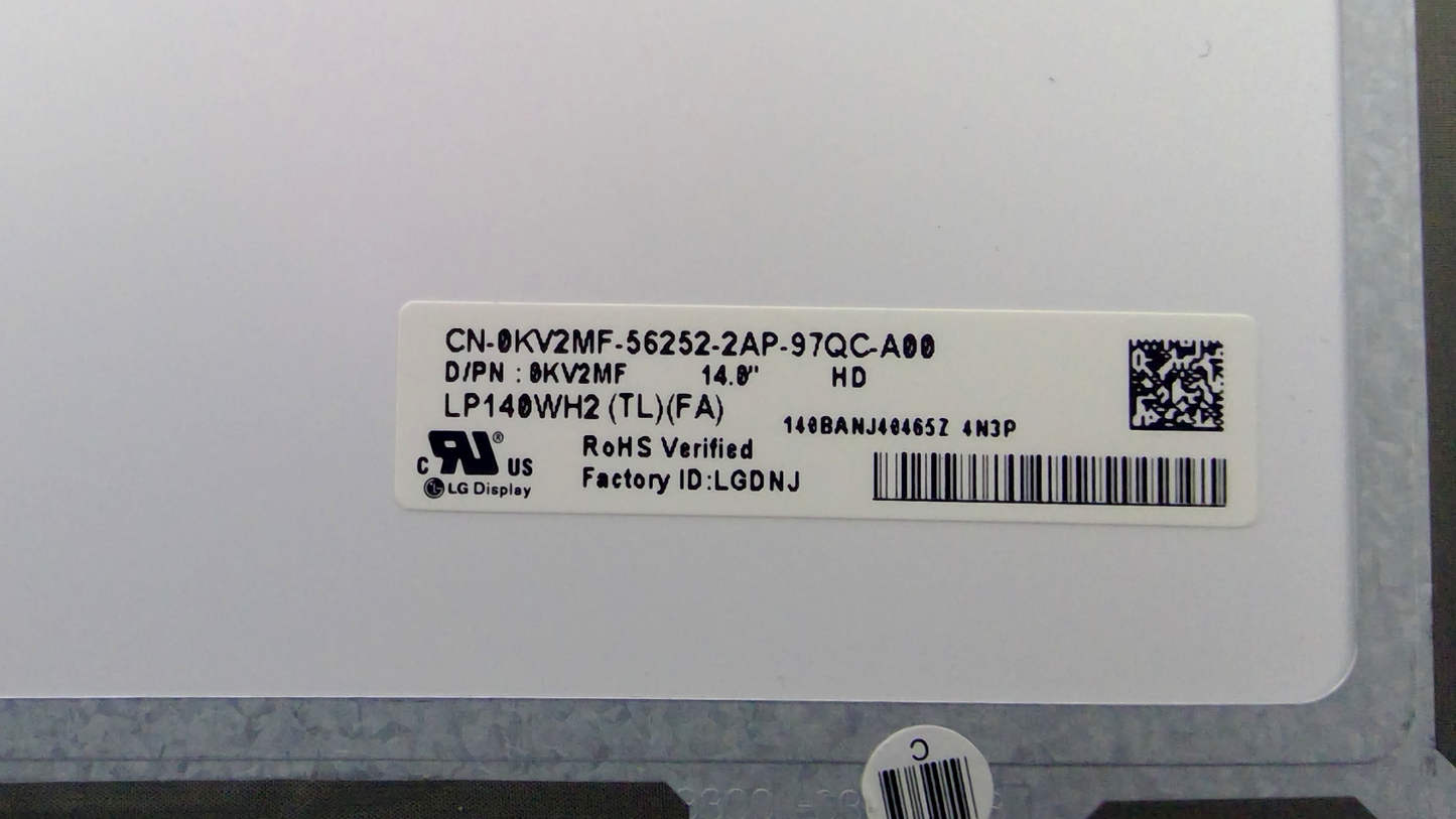 Dell KV2MF 14.0" WXGA HD SLIM LCD LED Display Screen