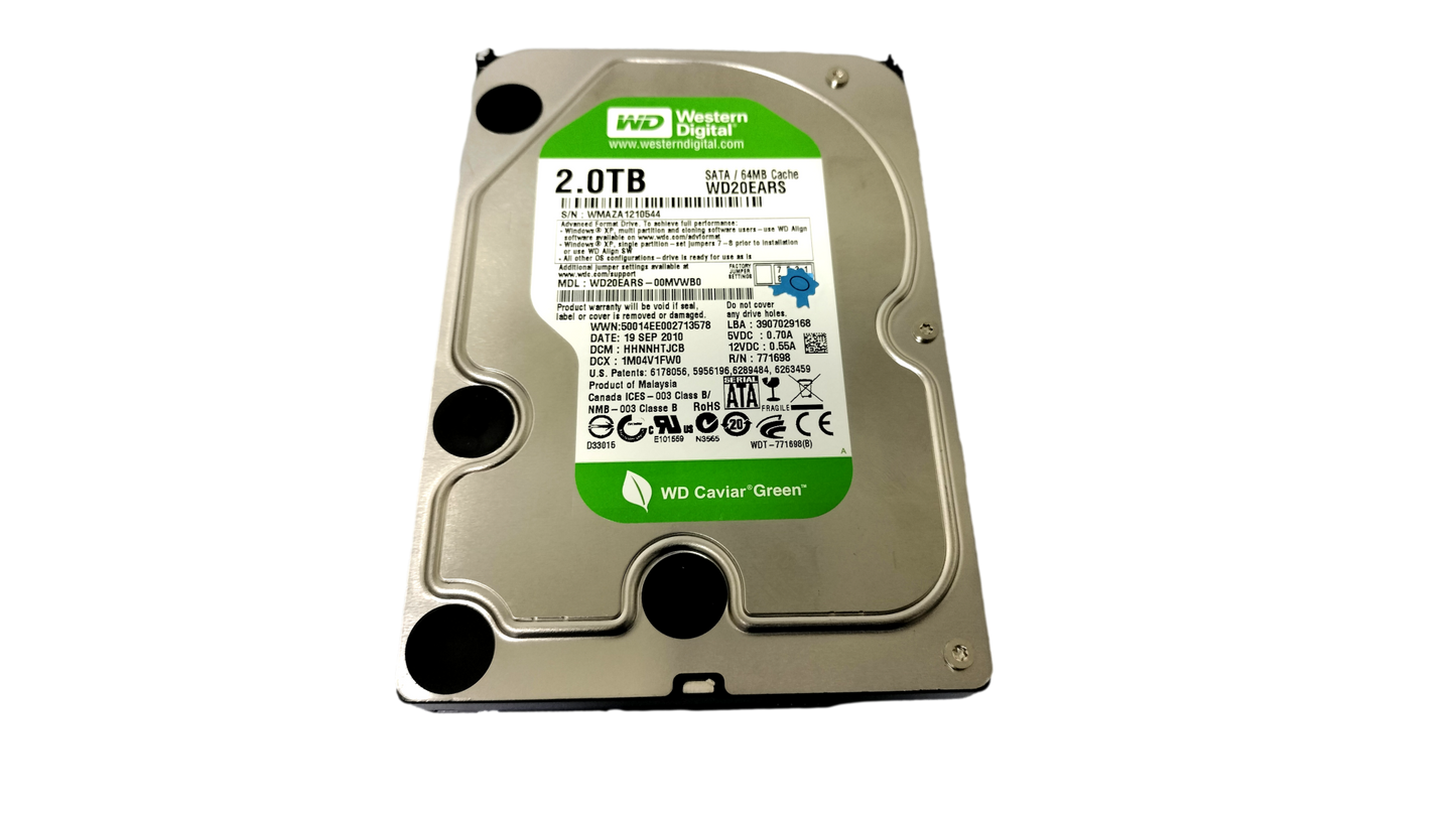 Western Digital Caviar Green WD20EARS 2TB 5400 RPM 3.5" 3Gb/s SATA HDD