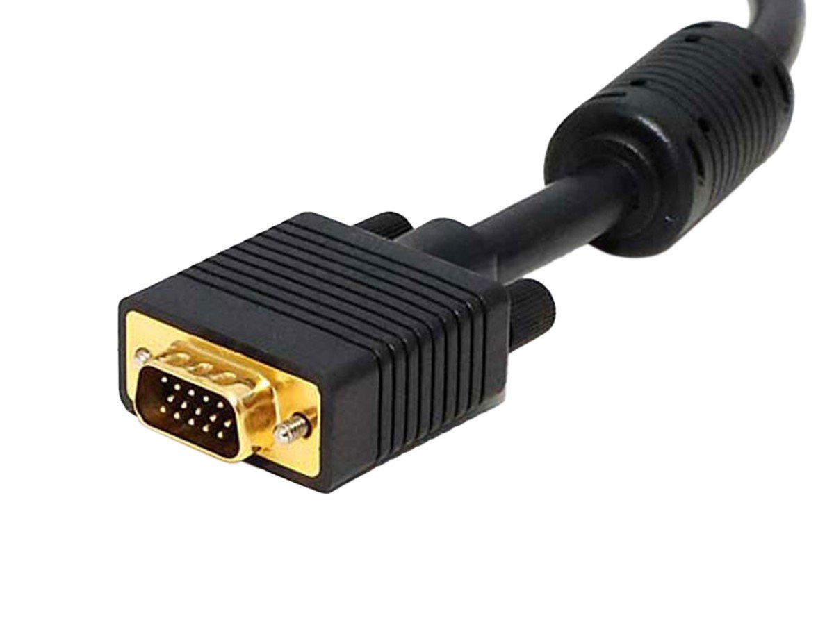 Monoprice 3622 15ft Super VGA M/M CL2 Rated (For In-Wall Installation) Cable with Ferrites (Gold Plated)