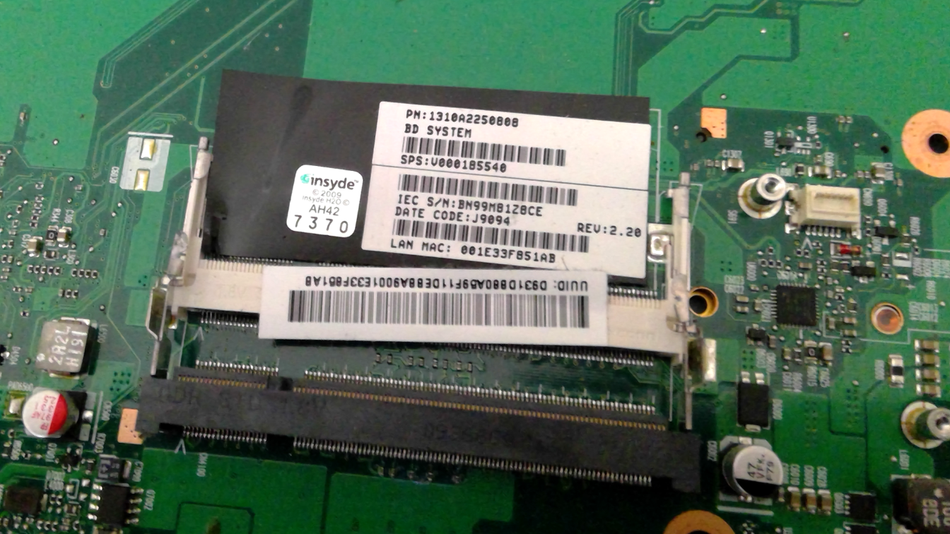 Toshiba Satellite L505D AMD Laptop Motherboard V000185540