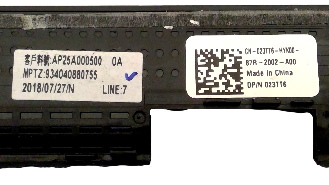 Dell Oem Latitude 5490 5491 5495 14' LCD Front Trim Cover LCD Trim Bezel 23TT6