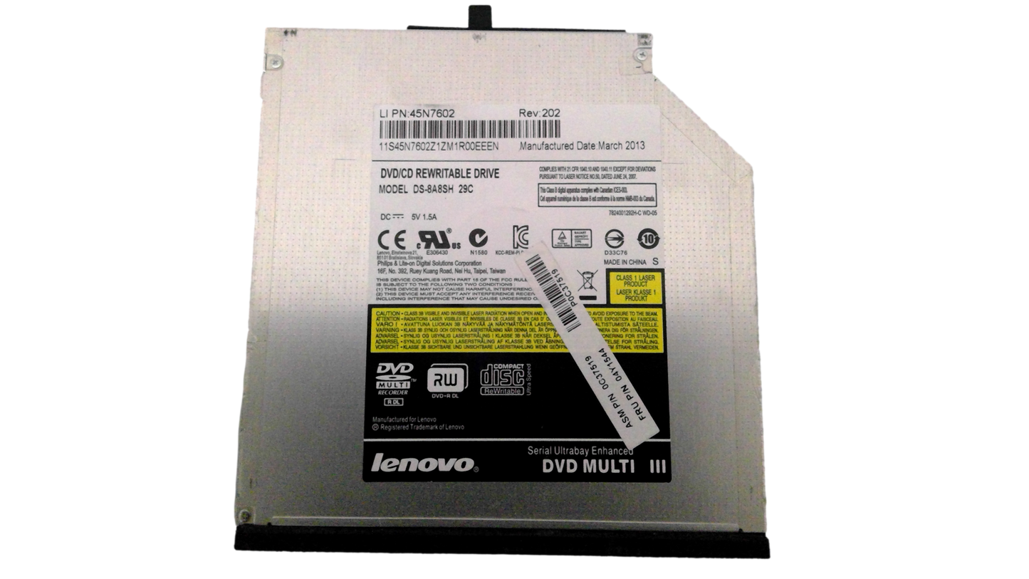 Lenovo ThinkPad, 04Y1544, DVD-RW Drive/DS-8A8SH 29C/45N7602