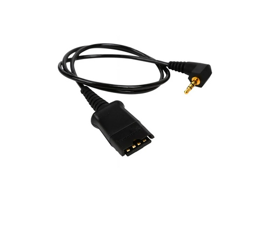 NEW PLANTRONICS 2.5mm Male Plug to Quick Disconnect Adapter Converter Cable 43038-01