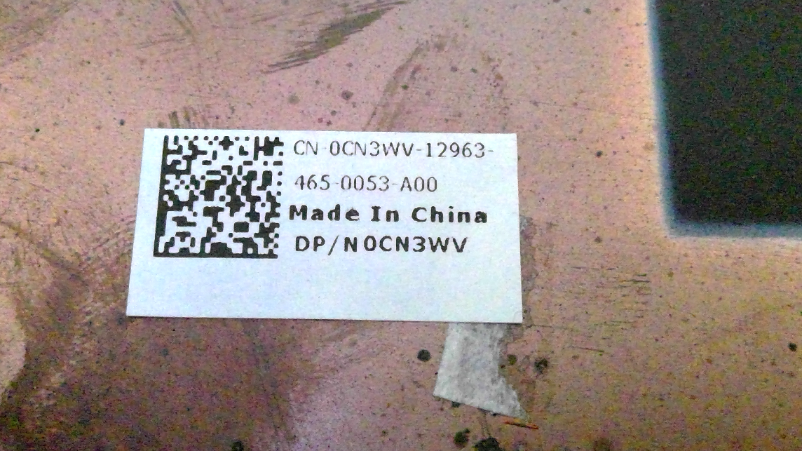 Dell Latitude E5540 Palmrest Touchpad Fingerprint Reader -Single Point- CN3WV