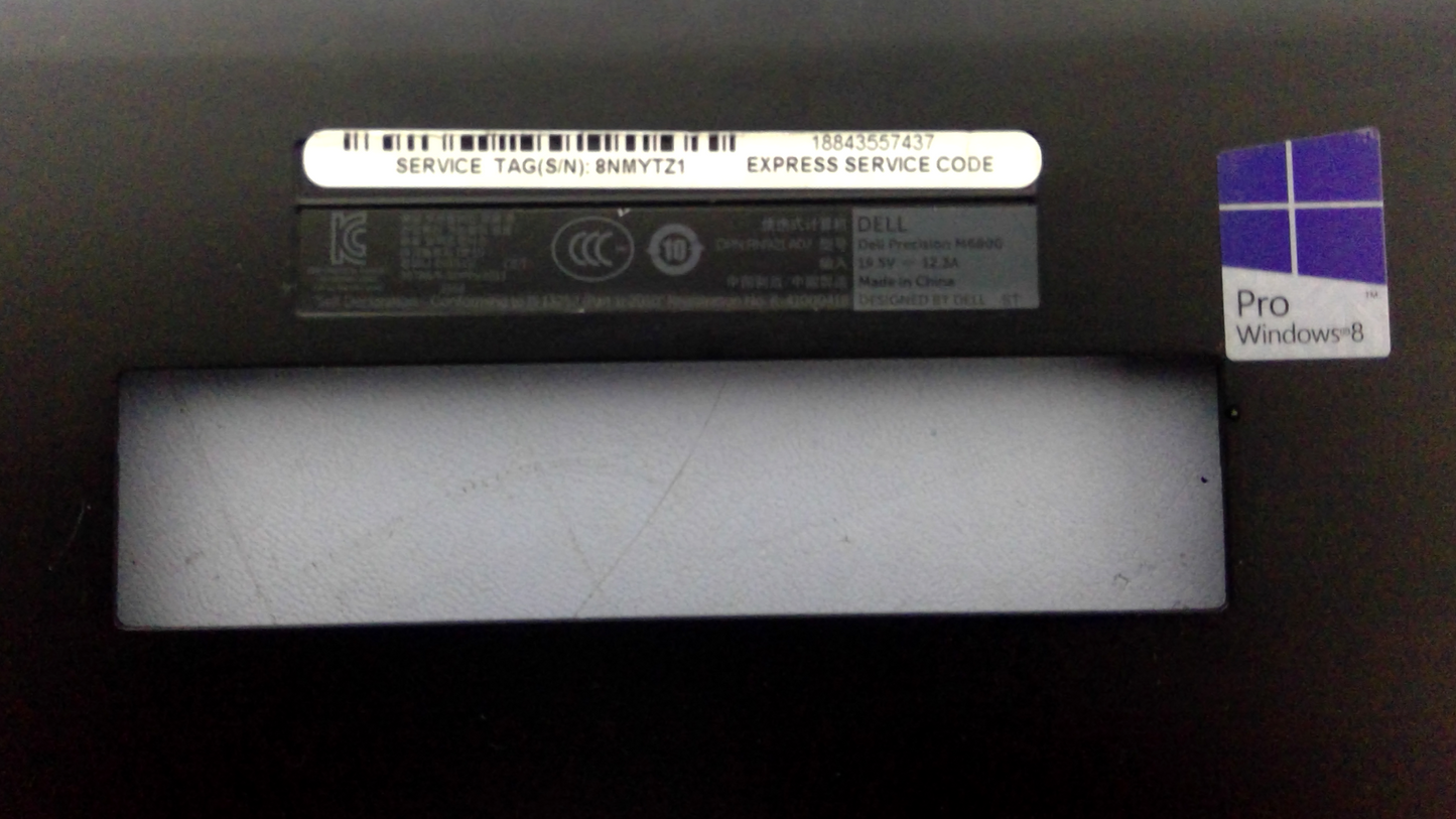 Dell Precision M6800 Bottom Access Panel Door Cover - VXGH9