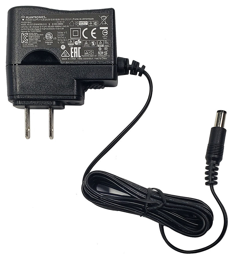 NEW Genuine Plantronics Vista Headset 9V 500mA AC Adapter 45671-01