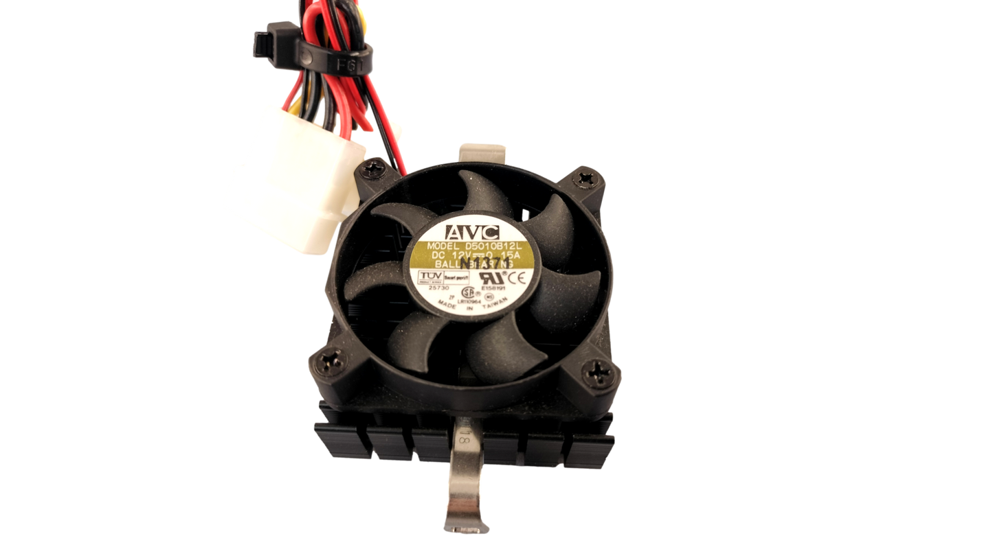 AVC D5010B12L Fan 45mm Socket 7 CPU Cooler 4 pin Molex connector