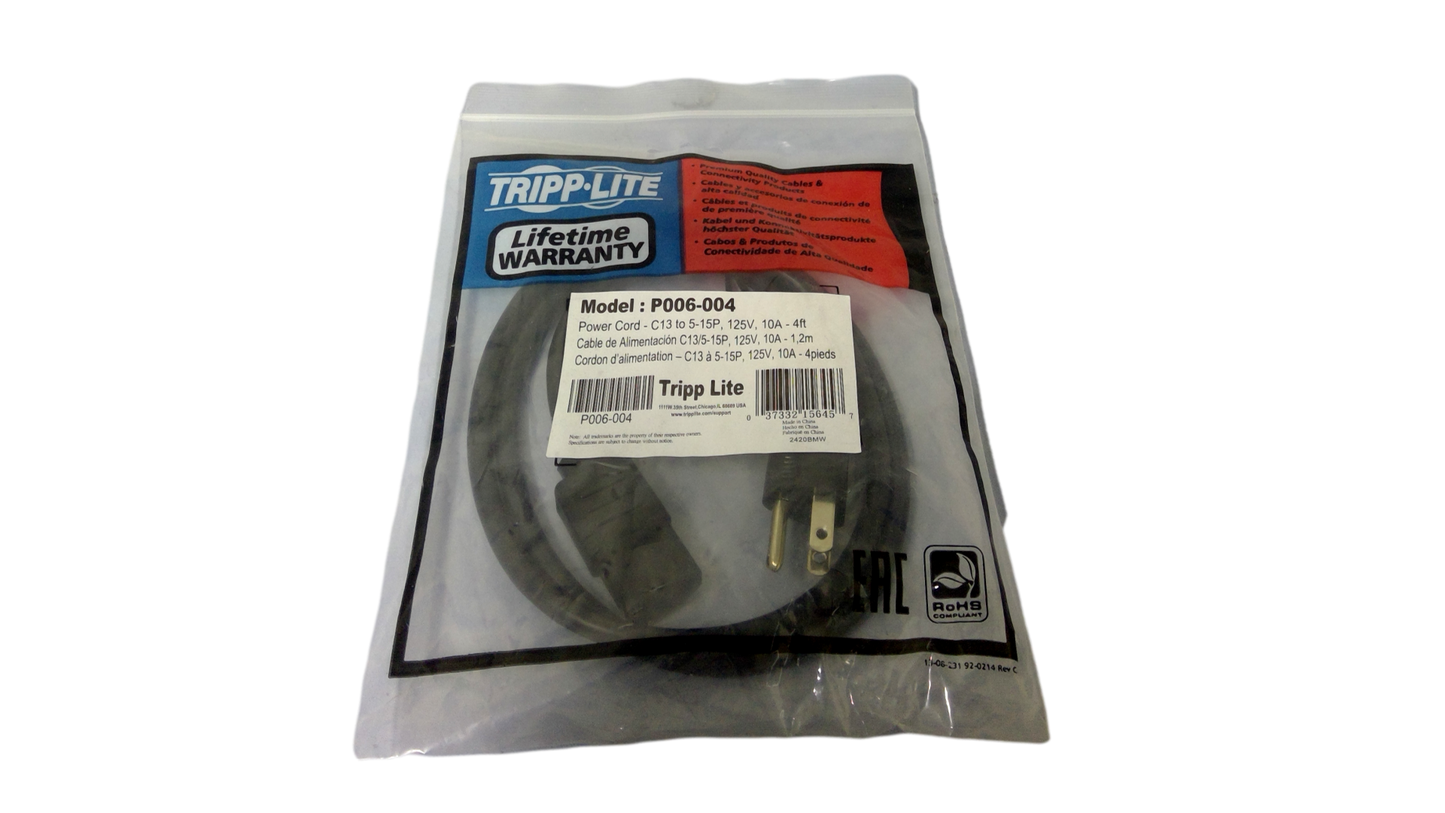 New Tripp Lite Power Cord P006-004