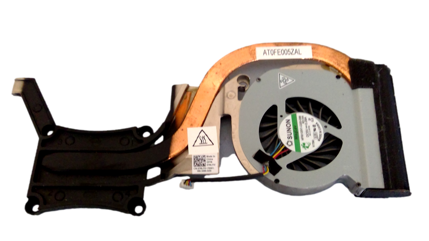 DELL Latitude E6420 Discrete Copper Cool Processor Video Heatsink Fan 7MJYV