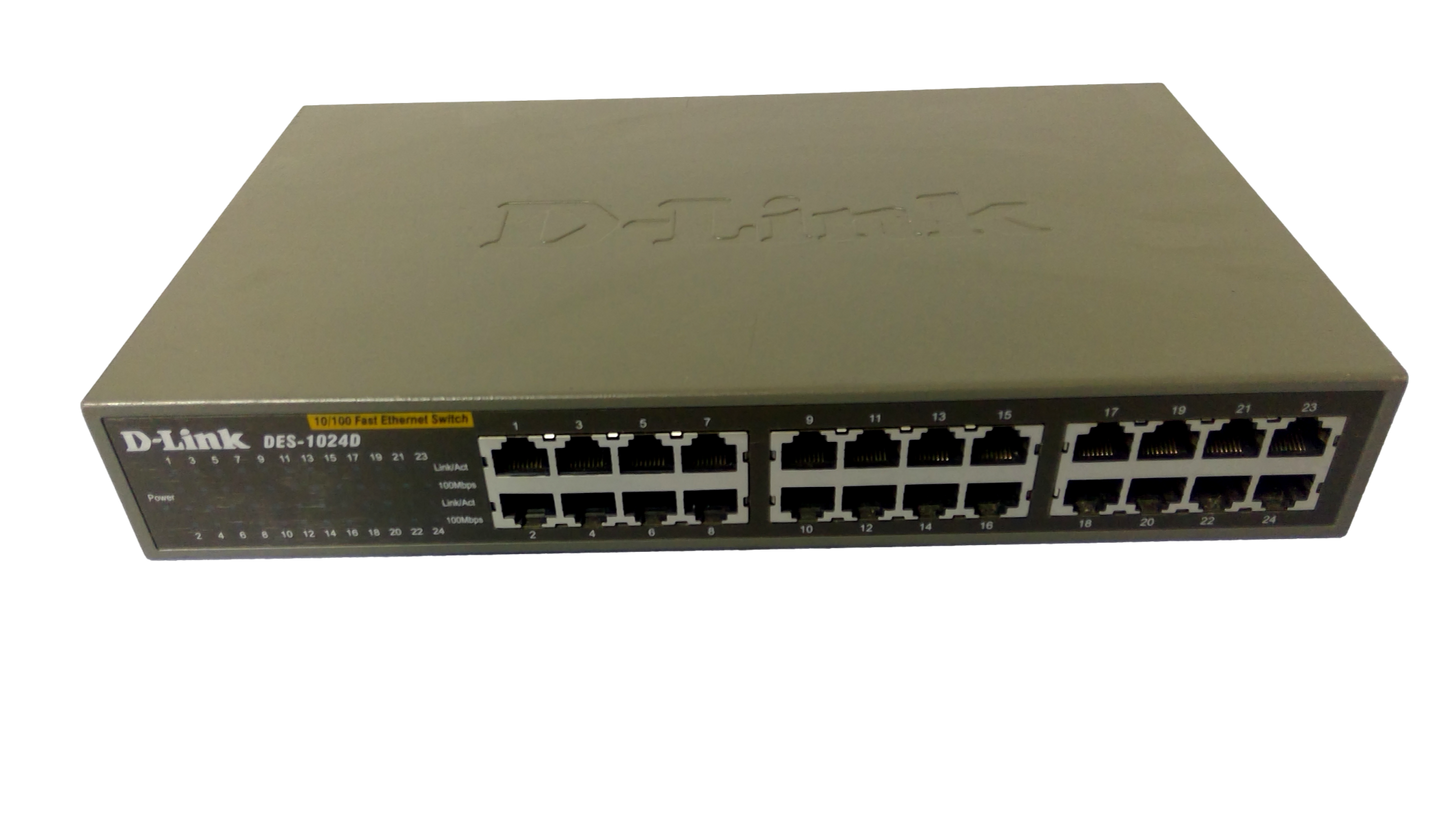 D-Link DES (DES-1024D) 24-Ports Rack-Mountable Switch