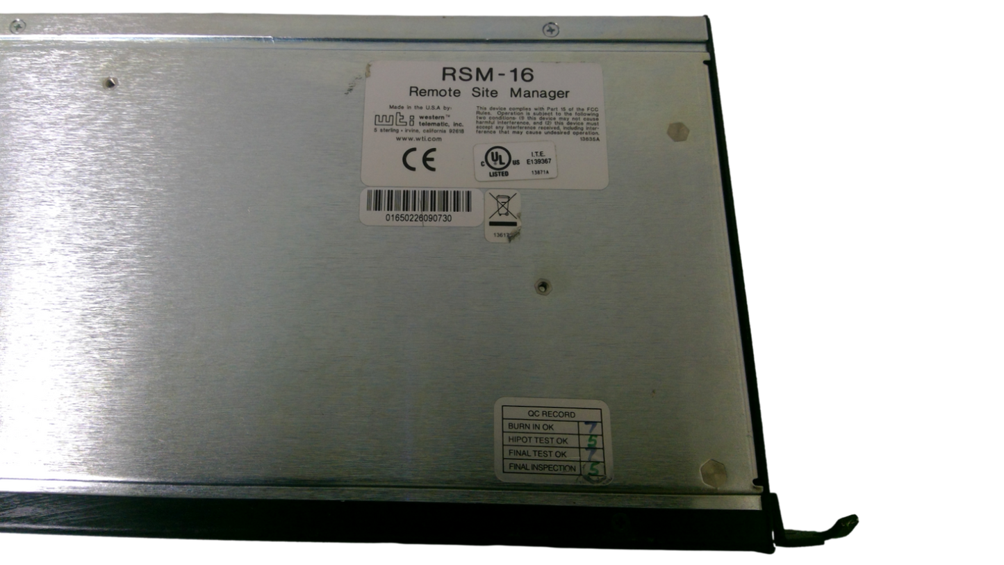 Wti RSM-16 Remote Site Manager