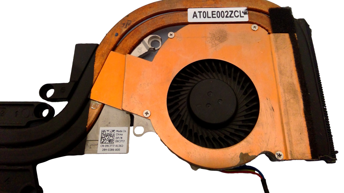 Dell Latitude E6430 09C7T7 9C7T7 AT0LE002ZCL 52T13 CPU Cooling Fan with Heatsink